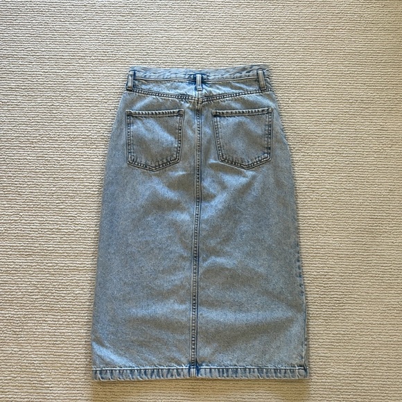 Mango Denim Slit Front Maxi Skirt - Picture 7 of 8